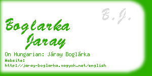 boglarka jaray business card