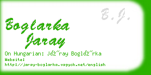 boglarka jaray business card